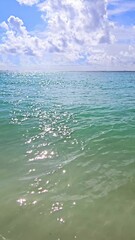 Wall Mural - Caribbean Sea Shore on a Sunny Day