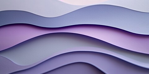 Wall Mural - A series of purple waves that are arranged in a way that creates a sense of movement and depth. The waves are smooth and flowing, giving the impression of a calm and peaceful ocean scene