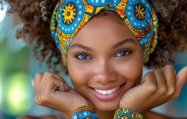 Poster - a beautiful girl portrait