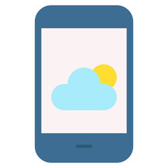 Wall Mural - cloud, app, android, digital, interaction Icon