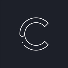 Wall Mural - Unique and modern geometric letter C initial logo template design. Logo for business, business card, brand and identity.