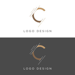 Wall Mural - Unique and modern geometric letter C initial logo template design. Logo for business, business card, brand and identity.