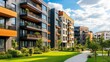 © JH45 - Vibrant Modern Apartment Complex with Lush Green Spaces