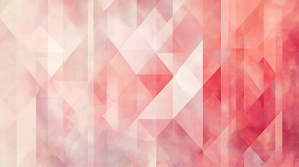 Poster - elegant pastel pink color geometric abstract pattern