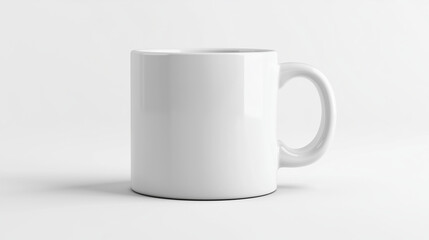 White coffee mug isolated on a solid white background. isolated on a solid white background. Illustrations
