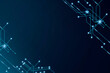 © chadchai - Abstract technology border background. Point and line composition on gradient blue  background. Concept of scientific technology, innovation