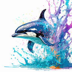 Canvas Print - Lively orca