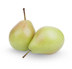 Wall Mural - Ripe pears isolated on transparent background. (.PNG)