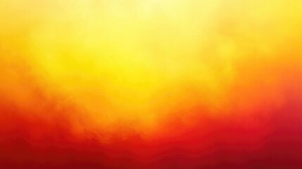 Wall Mural - Abstract Background with a Yellow to Red Gradient and Brushstrokes