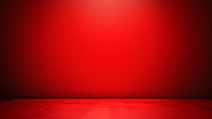 Wall Mural - a solid red background with a subtle gradient from black at the edges to light red in the center. is