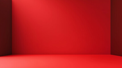 Wall Mural - a solid red background with a subtle gradient from black at the edges to light red in the center. is