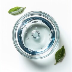 Poster - Aqua, Hyaluronic Acid, Propylene Glycol, Glycerin, Perilla Frutescens Extract, top view.