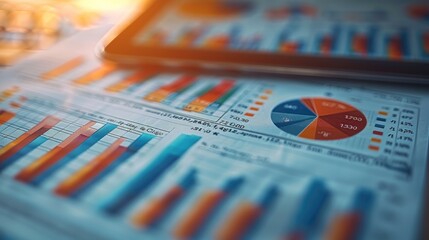 Poster - A detailed analysis of the budget, spreadsheets, and financial charts.