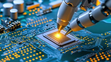 Poster - Robotic Arm Working on Circuit Board Technology
