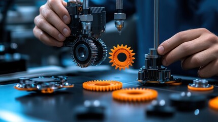 Poster - Mechanical Engineering with Gears and Components