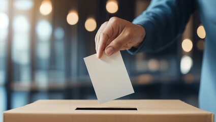 A Passionate Moment of Civic Duty: Engaging in Democracy by Casting a Vote during an Election, Representing the Essence of Participation and Responsibility in Society.