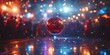 © paisorn - Vibrant dance floor scene, colorful lights flashing, shimmering disco ball overhead, lively crowd enjoying the energetic atmosphere