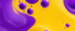 © Reazy Studio - Purple and Yellow Soap Bubbles Abstract Paint Design