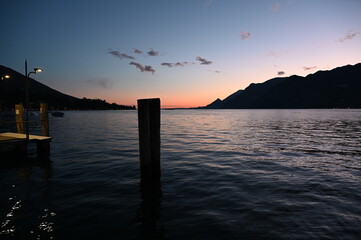 Canvas Print - Abend am Gardasee