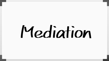 Mediation のホワイトボード風イラスト