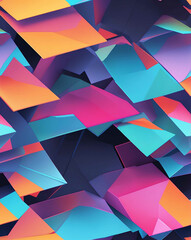 Poster - Minimalist grid patterns with varying opacity seamless design pattern wallpaper