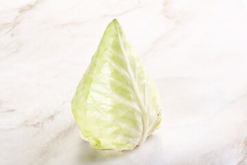 Cone sweetheart ripe green cabbage