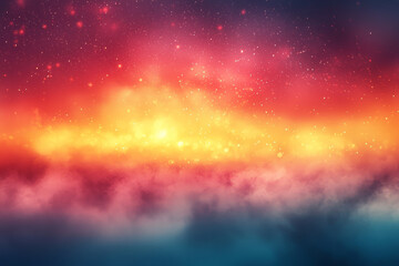 Poster - A soft, blurred background with warm tones fading into cool colors,