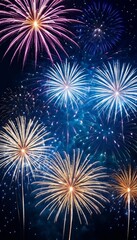 Wall Mural - text abstract space fireworks background fireworks fireworks new year celebration luxurious luxury advertise happy abstract orange background holiday party event colourful anniversary night celebrate