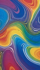 Wall Mural - liquid paint colorful swirls rainbow polychromatic paint swirl rainbow chromatic polychromatic colou
