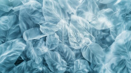 Poster - Delicate leaf vein texture in a high-fidelity biomorphic pattern captured in soft hues