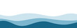 © vladwel - Water waves blue flow background vector image simple graphic illustration, abstract fluid wavy river pattern shape backdrop, ocean sea cartoon fun cute zigzag curve motion element, smoke decor idea