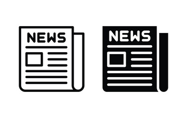 Poster - newspaper icon set
