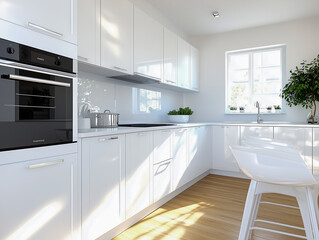 Kitchen of modern apartment 