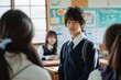 © Rawpixel.com - Japanese high school student classroom uniform togetherness.