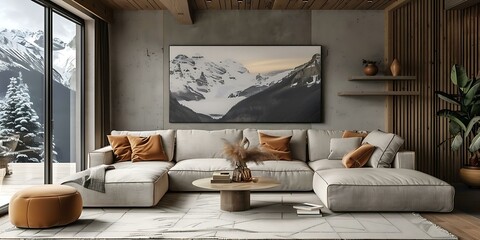 Wall Mural - Modern Minimalist Living Room