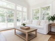 © niwat - Modern design sofa in interior farmhouse living room