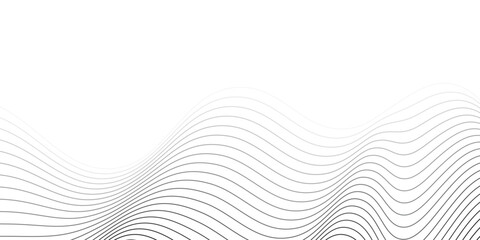 Poster - Abstract white background with wavy lines art. Background minimalist concept. Vector