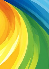 Poster - Abstract Background with Colorful Swirls