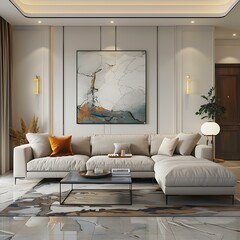 Poster - Modern minimalist style living room