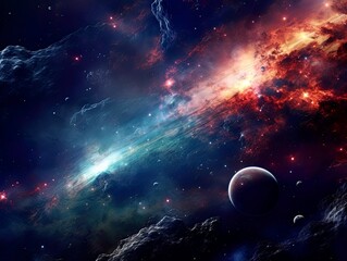 Wall Mural - galaxy and universe light. galaxies sky in space planets and stars beauty of space exploration