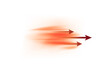 © sabelskaya - Wind effect, air steam with arrows, red air flow effect indicating direction, vector stream of wind horizontal motion