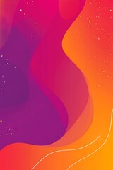 Poster - Abstract Background With Purple and Orange Color