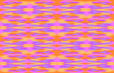 Canvas Print - Design Textile ikat wave abstract geometric ikat, design ikat vector for background, wallpaper, carpet, wrapping, fabric, textile fashion wearing.