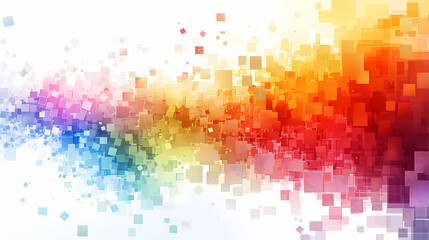 Abstract background with a gradient of colorful squares, perfect for modern designs.