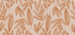 © Anna Volkova - Autumn background with leaves, seamless pattern with plants, abstract botanical ornament