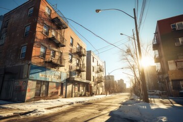 Canvas Print - City architecture outdoors building.