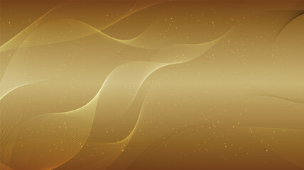 Leinwandbilder - Gold luxury background abstract geometric shapes glitter light design wallpaper.Realistic layer elegant futuristic glossy light.Cover layout template.