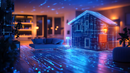 Poster - Explore an advanced AI-powered home automation system designed for seamless voice control and real-time adjustments in a modern living environment