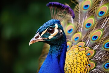 Canvas Print - Peacock animal bird beak.