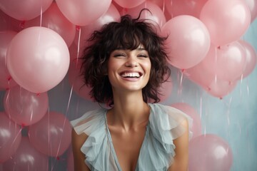 Poster - Bachelorette party laughing balloon smile.